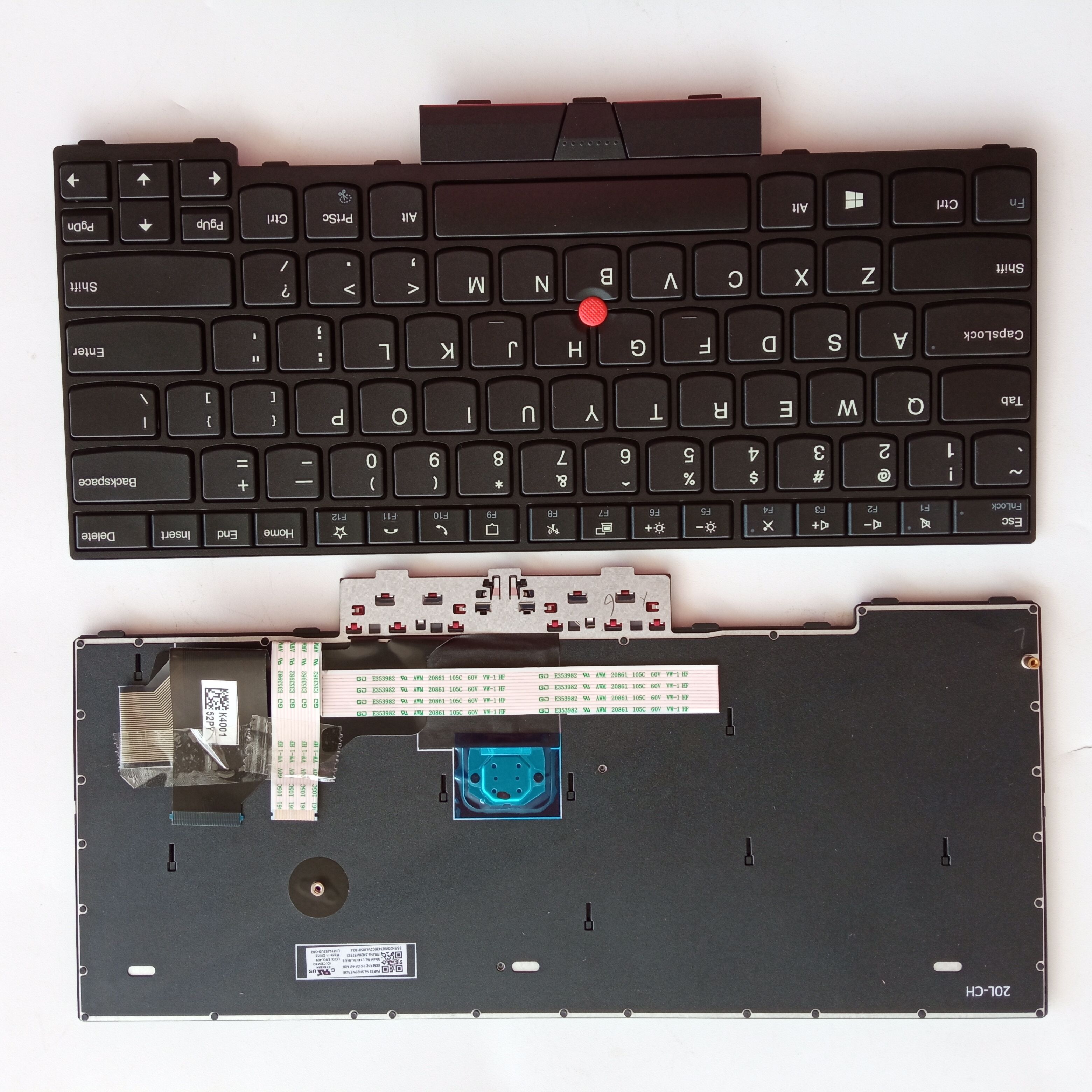 Picture of New Replacement Laptop Keyboard For IBM L14/L14 GEN1/L14 GEN2 BLACK FRAME BLACK (OEM) US Layout